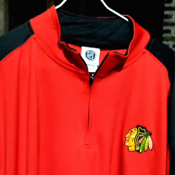 NEW Chicago Blackhawks Mock Neck Shirt! NHL. 2XL, Men. Unisex Item - Picture 2 of 6
